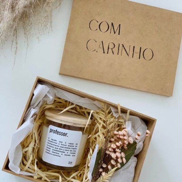 Caixa Presente Vela Aromática Arte/frase personalizada - Image 3