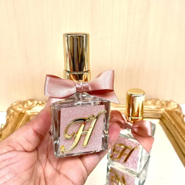 Lembrancinha Difusor Vidro 50ml Luxo Letra Inicial