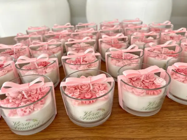 Lembrança Vela Aromática Mini Jardim