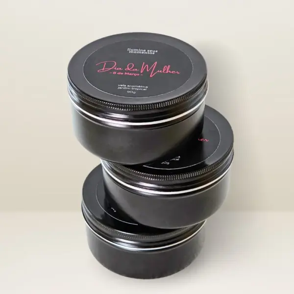Lembrancinha Vela Perfumada Lata 90g Dia da Mulher - Image 2