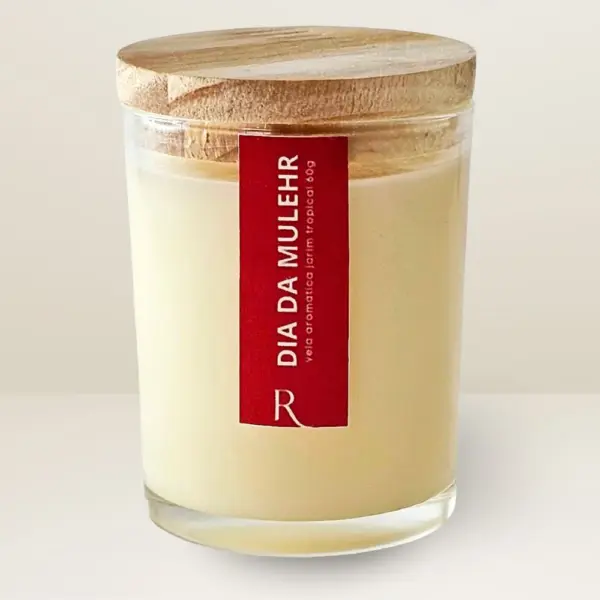 Lembrancinha Vela Perfumada Vidro 60g Dia da Mulher - Image 4
