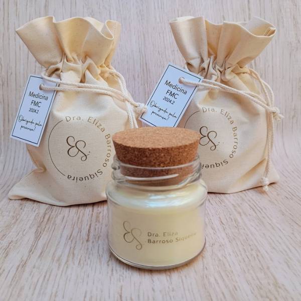 Lembrancinha Formatura Vela Aromática 100g e TAG